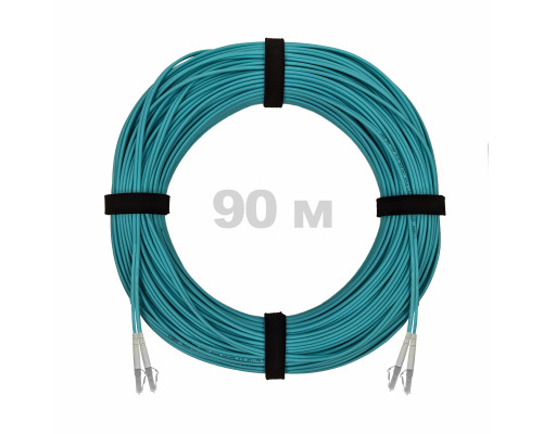 Патч-корд оптический LC/UPC-LC/UPC MM (OM3) 2mm duplex LSZH, 90 м