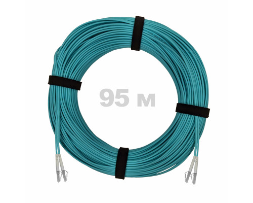 Патч-корд оптический LC/UPC-LC/UPC MM (OM3) 2mm duplex LSZH, 95 м