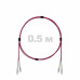 Патч-корд оптический LC/UPC-LC/UPC MM (OM4) 2mm duplex LSZH, 0.5 м