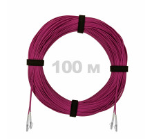 Патч-корд оптический LC/UPC-LC/UPC MM (OM4) 2mm duplex LSZH, 100 м