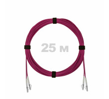 Патч-корд оптический LC/UPC-LC/UPC MM (OM4) 2mm duplex LSZH, 25 м