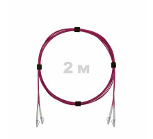 Патч-корд оптический LC/UPC-LC/UPC MM (OM4) 2mm duplex LSZH, 2 м