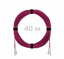 Патч-корд оптический LC/UPC-LC/UPC MM (OM4) 2mm duplex LSZH, 40 м
