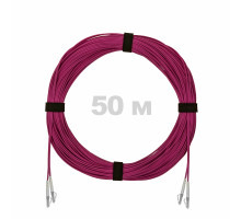 Патч-корд оптический LC/UPC-LC/UPC MM (OM4) 2mm duplex LSZH, 50 м
