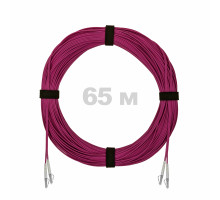 Патч-корд оптический LC/UPC-LC/UPC MM (OM4) 2mm duplex LSZH, 65 м