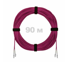 Патч-корд оптический LC/UPC-LC/UPC MM (OM4) 2mm duplex LSZH, 90 м