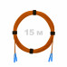 Патч-корд оптический SC/UPC-SC/UPC MM (OM2) 2mm duplex LSZH, 15 м