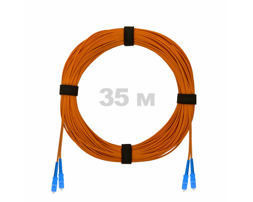 Патч-корд оптический SC/UPC-SC/UPC MM (OM2) 2mm duplex LSZH, 35 м