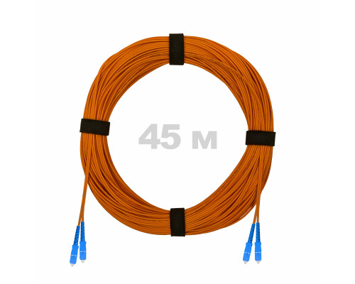 Патч-корд оптический SC/UPC-SC/UPC MM (OM2) 2mm duplex LSZH, 45 м