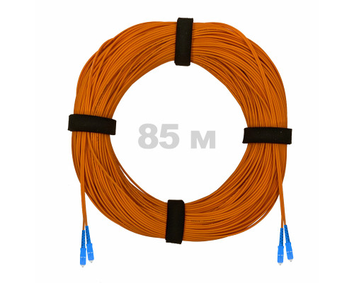 Патч-корд оптический SC/UPC-SC/UPC MM (OM2) 2mm duplex LSZH, 85 м