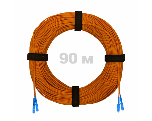 Патч-корд оптический SC/UPC-SC/UPC MM (OM2) 2mm duplex LSZH, 90 м