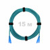 Патч-корд оптический SC/UPC-SC/UPC MM (OM3) 2mm duplex LSZH, 15 м