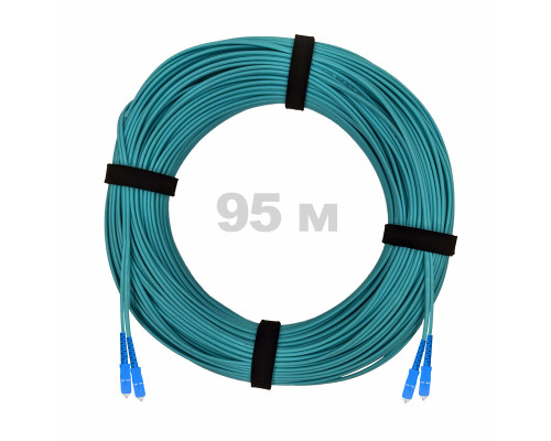 Патч-корд оптический SC/UPC-SC/UPC MM (OM3) 2mm duplex LSZH, 95 м