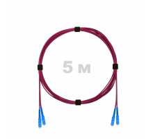 Патч-корд оптический SC/UPC-SC/UPC MM (OM4) 2mm duplex LSZH, 5 м