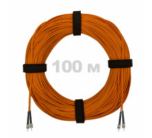 Патч-корд оптический ST/PC-ST/PC MM (OM2) 2mm duplex LSZH, 100 м