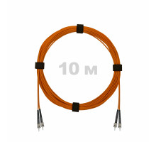Патч-корд оптический ST/PC-ST/PC MM (OM2) 2mm duplex LSZH, 10 м