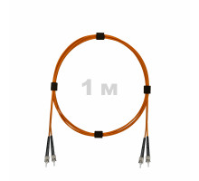 Патч-корд оптический ST/PC-ST/PC MM (OM2) 2mm duplex LSZH, 1 м