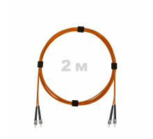 Патч-корд оптический ST/PC-ST/PC MM (OM2) 2mm duplex LSZH, 2 м