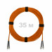 Патч-корд оптический ST/PC-ST/PC MM (OM2) 2mm duplex LSZH, 35 м