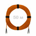 Патч-корд оптический ST/PC-ST/PC MM (OM2) 2mm duplex LSZH, 50 м