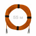 Патч-корд оптический ST/PC-ST/PC MM (OM2) 2mm duplex LSZH, 55 м