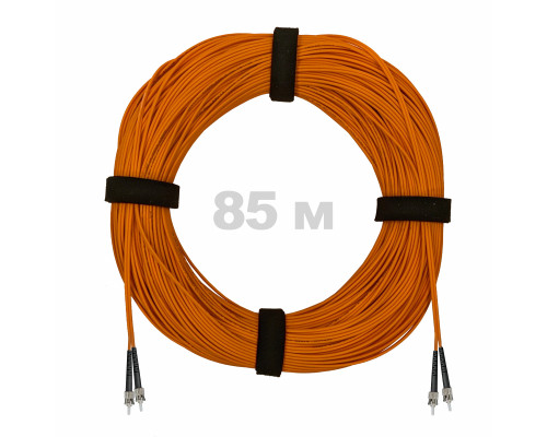 Патч-корд оптический ST/PC-ST/PC MM (OM2) 2mm duplex LSZH, 85 м