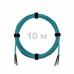 Патч-корд оптический ST/PC-ST/PC MM (OM3) 2mm duplex LSZH, 10 м