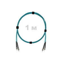 Патч-корд оптический ST/PC-ST/PC MM (OM3) 2mm duplex LSZH, 1 м