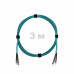Патч-корд оптический ST/PC-ST/PC MM (OM3) 2mm duplex LSZH, 3 м