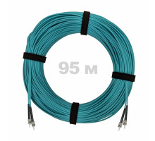 Патч-корд оптический ST/PC-ST/PC MM (OM3) 2mm duplex LSZH, 95 м
