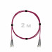 Патч-корд оптический ST/PC-ST/PC MM (OM4) 2mm duplex LSZH, 2 м