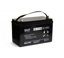 SKAT SB 12100 АКБ свинцово-кислотная тип AGM 12V 100Ач Iзар.30А, клеммы под болт М6