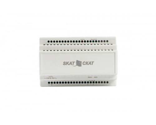 SKAT-12-4.0 DIN (СКАТ ИБП-12/4-DIN) источник питания 12В 4А АКБ внешн. 1х17-26Ач