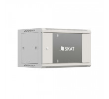 SKAT TB-9W645GF-G Шкаф настенный телекоммуникационный 9U 600х450х500мм, дверь стеклянная