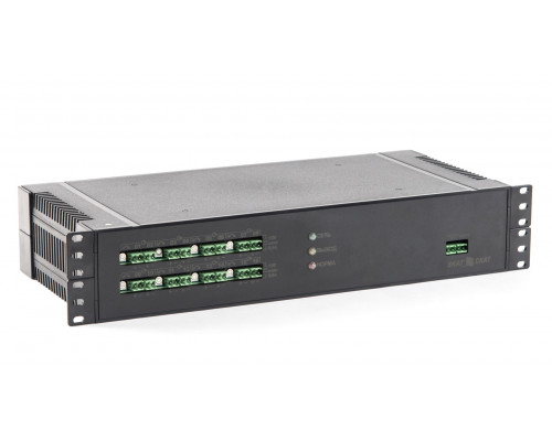 SKAT-V.16 RACK источник питания высота 1U+1U, 16 выходов по 0,5 А или 8 по 1А