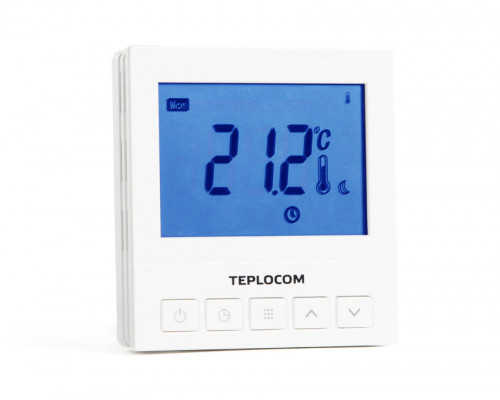 Термостат комнатный Teplocom TS-Prog-220/3A, проводной, прогр., реле 250В, 3А
