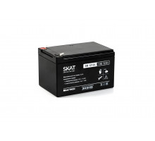 SKAT SB 1212L АКБ свинцово-кислотная тип AGM 12V 12Ач Iзар.3,6 А, ножевые клеммы