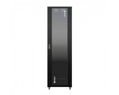 SKAT TB-22R680GF-B Шкаф напольный универсальный серверный 22U 600х800мм, дверь стеклянная