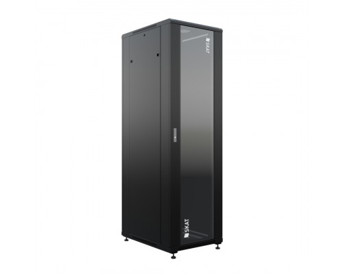 SKAT TB-22R680GF-B Шкаф напольный универсальный серверный 22U 600х800мм, дверь стеклянная