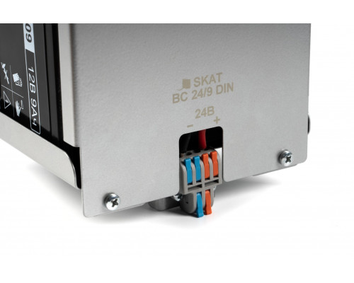 SKAT BC 24/9 DIN блок батарейный, 24В, емкость 9Ач, 2 АКБх9Ач