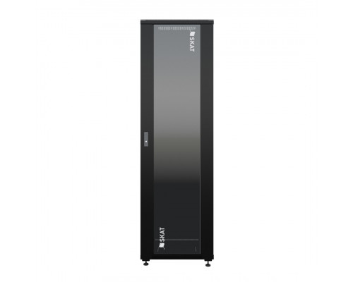 SKAT TB-42R660GF-B Шкаф напольный универсальный серверный 42U 600х600мм, дверь стеклянная