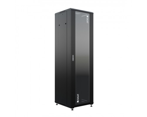 SKAT TB-42R660GF-B Шкаф напольный универсальный серверный 42U 600х600мм, дверь стеклянная