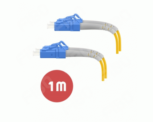 Патч-корд LC(UPC)-LC(UPC) G.652D 3мм duplex LSZH - 1м