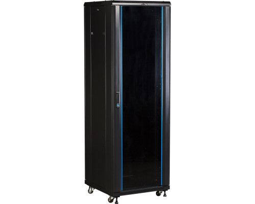 Шкаф серверный напольный TWT Business Advanced, IP20, 27U, 1388х600х800 мм (ВхШхГ), дверь: без двери, боковая панель: сплошная съемная, разборный, цве