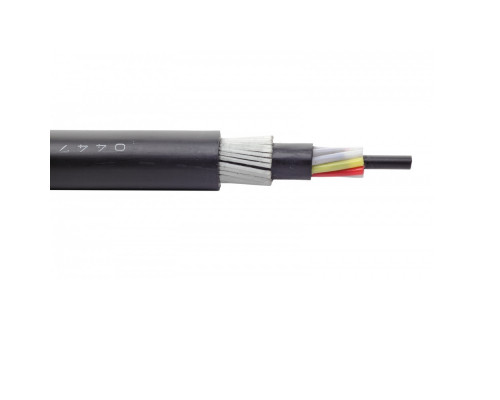 Кабель ВО Eurolan L04-FG Loose tube,  2хОВ, OM3 50/125, LSZH (нг(A)-HF), Ø 12,4мм, универсальный, бронированный, цвет: чёрный