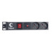Блок евророзеток для 19" шкафов 16А Cabeus PDU-6P-F-2EU 6 розеток