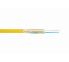 Кабель ВО Eurolan Zip-cord,  2хОВ, OS2 9/125, LSZH (нг(A)-HF), Ø 2мм, внутри зданий, диэлектрический, цвет: жёлтый, арамидные нити