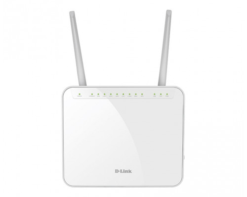Маршрутизатор D-Link, DVG-5402, портов: 7, LAN: 4, WAN: 1, скорость мб/с: 1 200, антенн: 2, USB: Да, 168х59х198 мм (ВхШхГ), цвет: белый, DVG-5402G