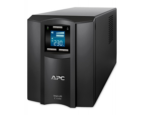 (Архив)ИБП APC Smart-UPS C, 1000ВА, линейно-интерактивные, напольный, 1 х, АКБ: с акб, 171х439х219 (ШхГхВ), 230V,  однофазный, Ethernet, (SMC1000I)