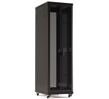 Шкаф серверный напольный Hyperline TTR, IP20, 47U, 2277х600х1200 мм (ВхШхГ), дверь: двойная распашная, перфорация, боковая панель: сплошная съемная, р